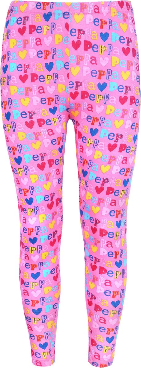 Roze meisjeslegging met kleurrijke letters Peppa Pig
