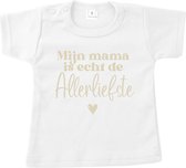 Shirt kind - Moederdag - Mijn Mama is echt de allerliefste - Maat 86