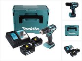 Makita DDF 483 RGJ accuboormachine 18 V 40 Nm borstelloos + 2x accu 6.0 + lader + Makpac