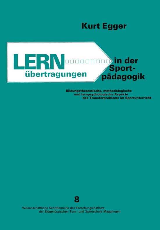 Lernübertragungen in Der Sportpädagogik - cover