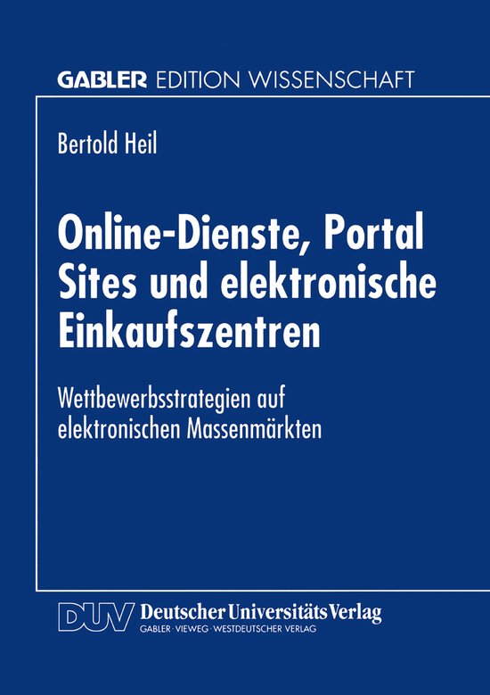 Online-Dienste, Portal Sites und elektronische Einkaufszentr ... - cover