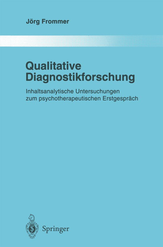 Qualitative Diagnostikforschung - cover