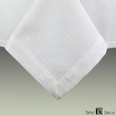 Tafel-Deco nappe blanche modèle Jola rectangle 140x250 cm