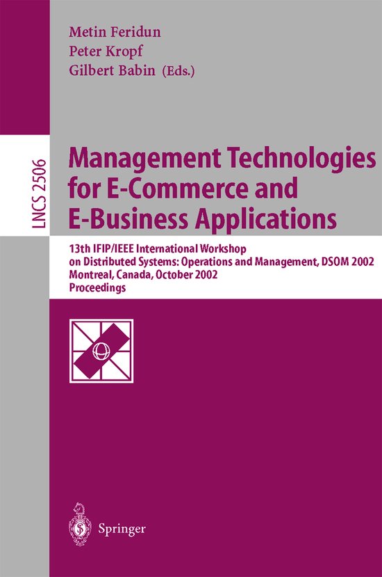 Management Technologies for E-Commerce and E-Business Applic ... - cover