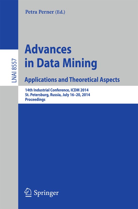 Advances in Data Mining Applications and Theoretical Aspects - cover