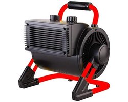 Werkplaatskachel - Bouwkachel - Werkplaats heater - 25 x 30 x 32 cm - Zwart/Rood - 2 kW