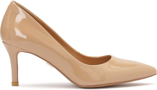 CD 26 Lolita High-Heeled 40 Beige Patent Leather 592219