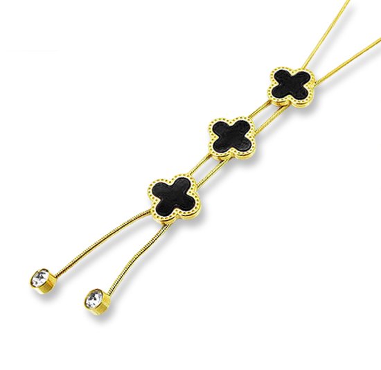 Collier Montebello Carya - Femme - Argent rhodié - Zircone - 11 x 37 mm - 45 cm