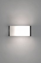 Lumidora Wandlamp 30249 - Voor buiten - DORIEN - E27 - 6.0 Watt - 470 Lumen - 2700 Kelvin - Wit - Aluminium - Kunststof - Buitenlamp - IP44 - Met Sensor
