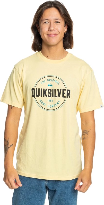 Quiksilver Circle Up Heren T-shirt Eqyzt07680-yed0 - Kleur Geel - Maat XXL