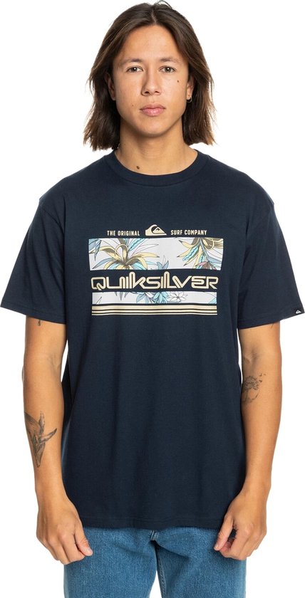 Quiksilver Tropical Rainbow Heren T-shirt Eqyzt07679-byj0 - Kleur Blauw - Maat XXL