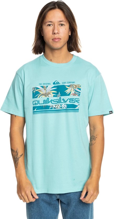 Quiksilver Tropical Rainbow Heren T-shirt Eqyzt07679-bha0 - Kleur Blauw - Maat XL