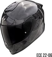 Scorpion EXO-1400 EVO II FORGED CARBON AIR SOLID Black - Maat S - Integraal helm - Scooter helm - Motorhelm - Zwart