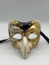 Masque vénitien Pulcinella - Masque Pulcinella - Masque de Théâtre - masque de gala - masque de bal masqué