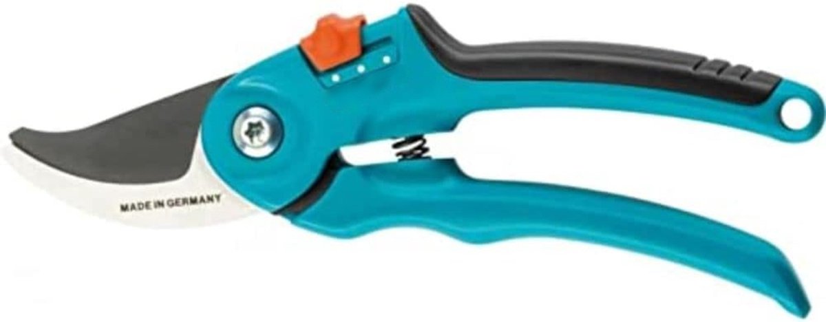Professionele Bypass Snoeischaar – Voor Bloemen en Jong Hout tot 22 mm Diameter – Met Sapgroef en Draadsnijder – Ergonomische Handgreep met Tweetraps Opening – Precisiegeslepen Messen met Antikleefcoating