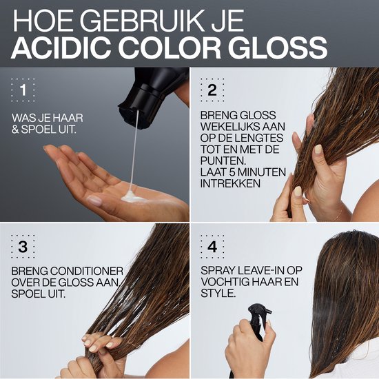 Redken Acidic Color Gloss Shampooing - Cheveux colorés - Préservation et brillance de la couleur - 500 ml