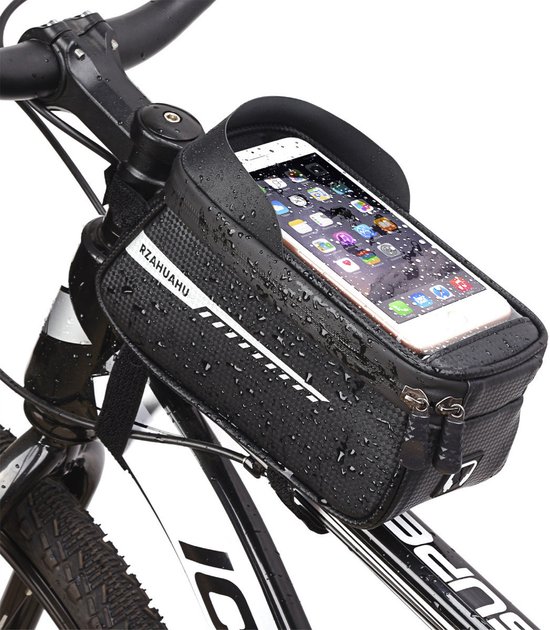 Colorful Sun® Frame Bag Bicycle - Support de téléphone - jusqu'à 7 pouces - 1,7 L - Sac de téléphone Ebike - Étanche - Étanche - Résistant à la pluie - Zwart