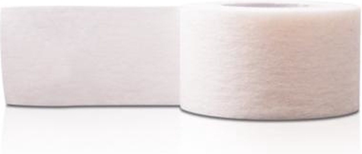 Goedkoopste 24 rolletjes hechtpleister nonwoven zonder ring 9,1m x 1,25cm Klinion