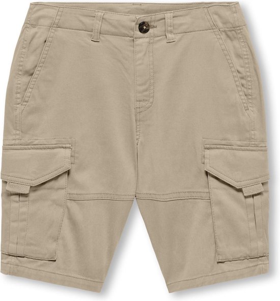 ONLY KOBMAXWELL CARGO SHORT PNT NOOS Jongens Broek - White Pepper - Maat 146