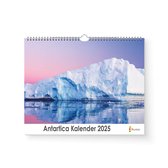 Antartica Kalender - Jaarkalender 2025 - XL Kalender - 42x29.7cm - 300 gramsgewicht glimmend papier - Spiraalgebonden - Ophanghaakje
