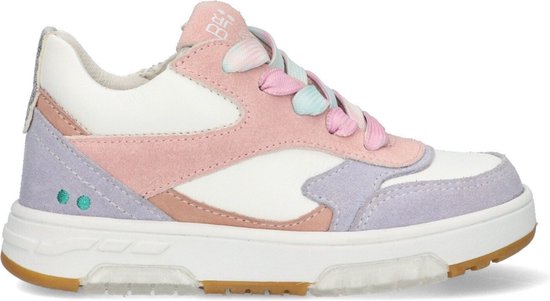 BunniesJR 224311-470 Meisjes Lage Sneakers - Lila/Roze/Wit - Leer - Veters