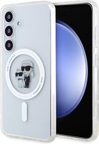 Karl Lagerfeld Backcase hoesje geschikt voor Samsung Galaxy S24 - Effen Transparant - TPU (Zacht)