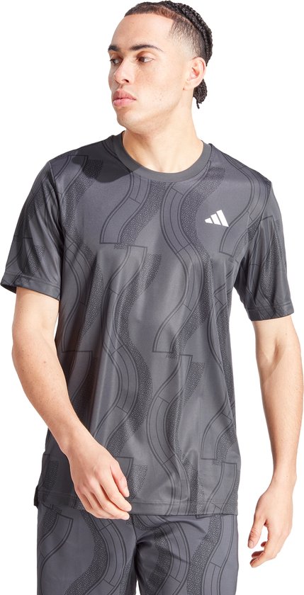 T-shirt graphique adidas Performance Club Tennis - Homme - Grijs- XL