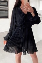 Schilo Jolie MIDI SHIRT Spring 2023 DRESS WVN-Black- Dames Jurk - One Size