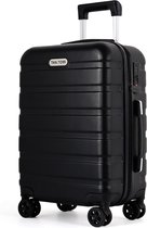 TAN.TOMI Koffer - 65L Reiskoffer met 4 wielen - Handbagage Ruimbagage - Cijferslot - Reiskoffer - Trolley Koffer met Wielen - Zwart