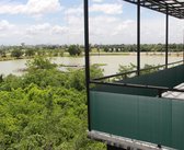 Intergard Tuinscherm tuinafscheiding balkonscherm kunststof PVC groen 1x5m