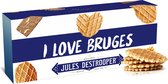 Jules Destrooper Parijse Wafels - "I love Bruges / J'aime Bruges" - 2 dozen met Belgische koekjes - 100g x 2