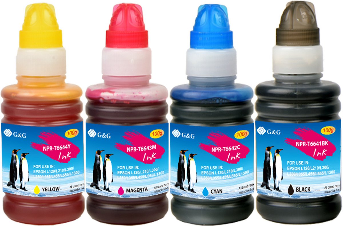 G&G T664 Inketflesjes Combo Pack