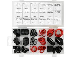 Benson Complete set afdichtingsringen - 141 stuks - 18 maten - rubber, fiber, EVA - voor sanitair en lekbescherming