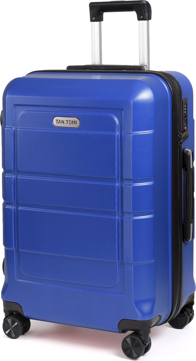 TAN.TOMI Reiskoffer 65L - Harde Koffer - Handbagage & Ruimbagage - Trolley Koffer met 4 Wielen en Cijferslot - Lichtgewicht & Stevig