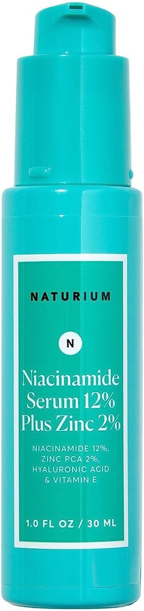 Naturium Niacinamide Serum 12% Plus Zinc* 2% - Vitamine E - Serum - Gezichtsserum - 30ml