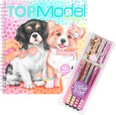 TOPModel Doggy Kleurboek Glitter Metallic Gelpennen Kado Pakket - Top Model - Cadeau
