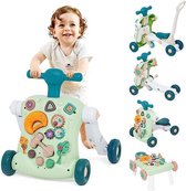 Loopstoel baby - Loopstoeltje baby - 6-in-1 loophulpmiddel - Groen‎