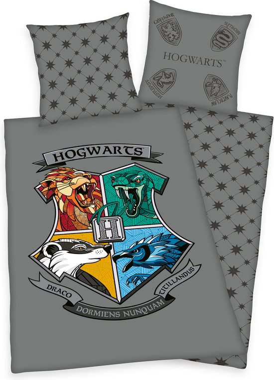 Dekbedovertrek Harry Potter Hogwarts – 135×200 cm – 100% katoen