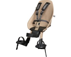 Urban Iki BIO Fietsstoeltje Ta–ke Voor - Oishi Beige/ Bincho Black