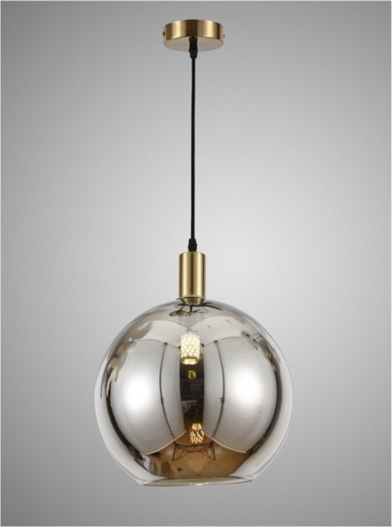 Plafonnier industriel - 1x E27 - 40W - Lustre - Lampe suspendue - Lampe dorée de Luxe