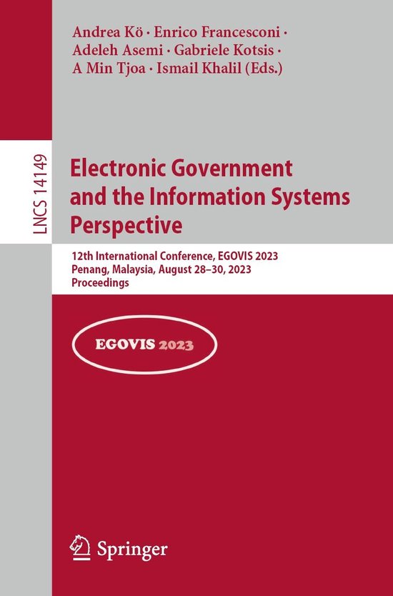 Springer Nature Proceedings Computer Science - Electronic Go ... - cover
