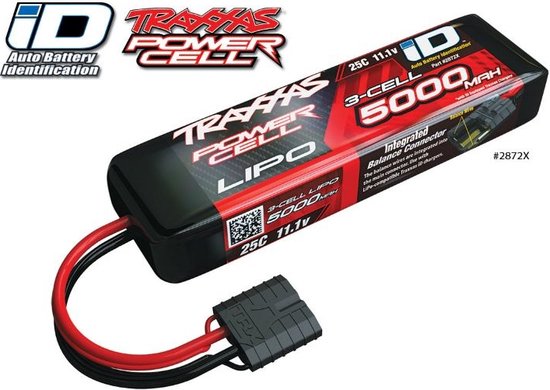 Traxxas 2872X Lithium Polymer 5000mAh 11.1V batterie rechargeable / accumulateur