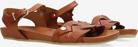 Fred De La Bretoniere Sandalen Clover Jessy Cognac - Maat 38