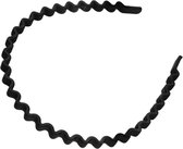 Cabantis Zwarte Haarband - Diadeem Haarband – 1x Zigzag Klein
