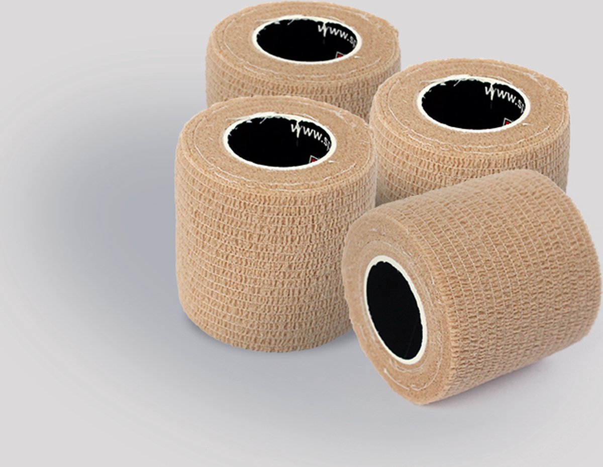 Goedkoopste Zelfhechtend Verband Waterproof Wonderband – 6 Rollen Beige