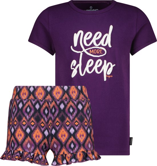 Vingino Pyjama-Wikke Meisjes Pyjamaset - Purple grape - Maat XL