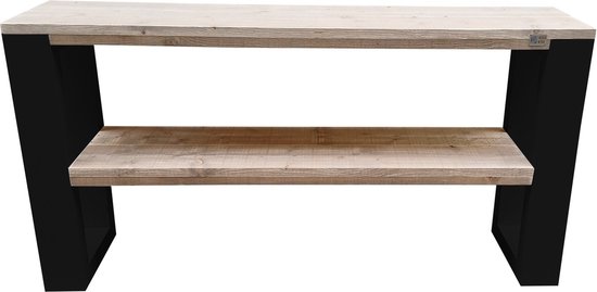 Wood4you - Side table New Orleans industrial wood - 150 cm