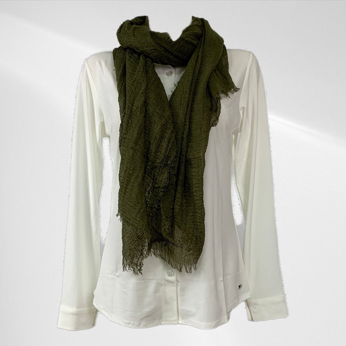 Sjaal - Casual sjaal - Viscose - Donkergoen - In verschillende kleuren