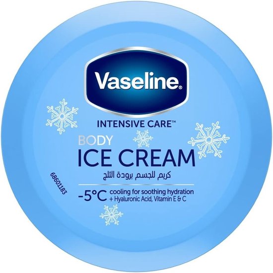 Vaseline - Body ICE Cream - Verkoelend, Hydraterend & Verzachtend - 200ml
