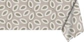 Raved Tafelzeil Beige Bladeren  140 cm x  140 cm - PVC - Afwasbaar